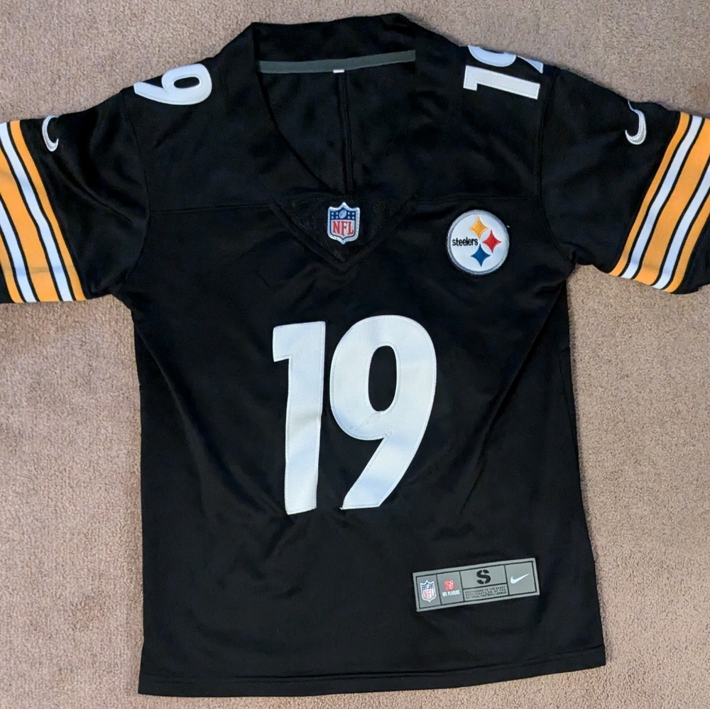 NFL Players Pittsburgh Steelers #18 Smith-Schuster Jersey Youth Small